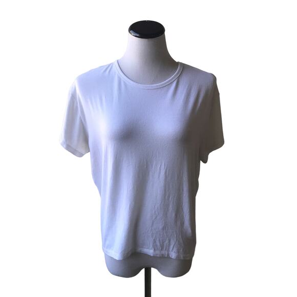 Athleta Cloudlight White Open Back T-Shirt - Picture 3 of 11